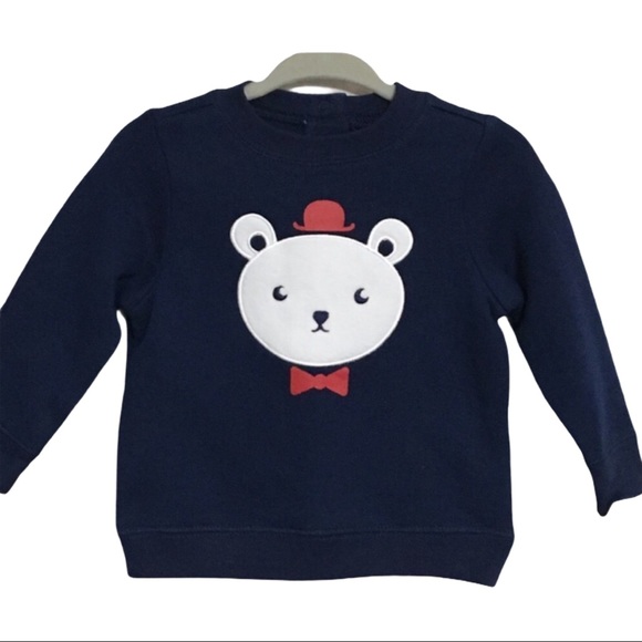 Cat & Jack Cute Teddy Bear Infant Sweatshirt - Picture 1 of 9